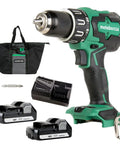 18V MultiVolt Cordless Drill And Driver Kit With Brushless Motor Half Inch Keyless Metal Chuck 620 Inch Pounds Torque Beast Power