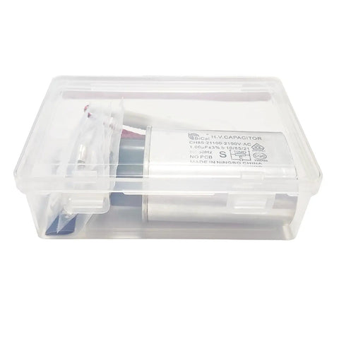 Home Microwave Oven Repair Kit With High Voltage Capacitor 2100V 1.0uF Diode CL01 12 Slow Blow Fuse in clear plastic box