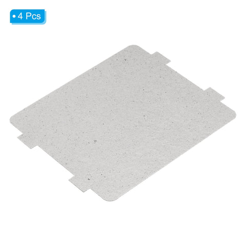 Universal Microwave Waveguide Covers Mica Sheets 4 Pack 4.2 x 3.9 Inch 0.4mm Thick Replacement Part For Microwave Ovens