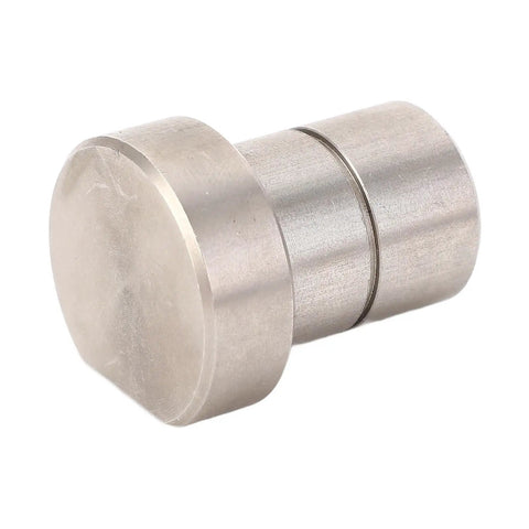 Pro Grade Twenty Millimeter Bench Dogs Set Stainless Steel Table Stops Locating Blocks shown in close-up view.