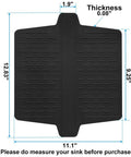 Ultra Soft Silicone Sink Mat Protector For Sink Dividers No Smell Never Stain No Fuss Dishware Friendly 12.83 by 11.1 Inches