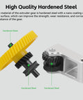 Hardened Steel Extruder Gear For P1 Series 3D Printers with yellow and silver components