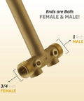 Pressure Tank Installation Kit With 1 Inch Brass Union Tank Tee To Fit Most Pressure Tanks Up To 16 Inches Diameter
