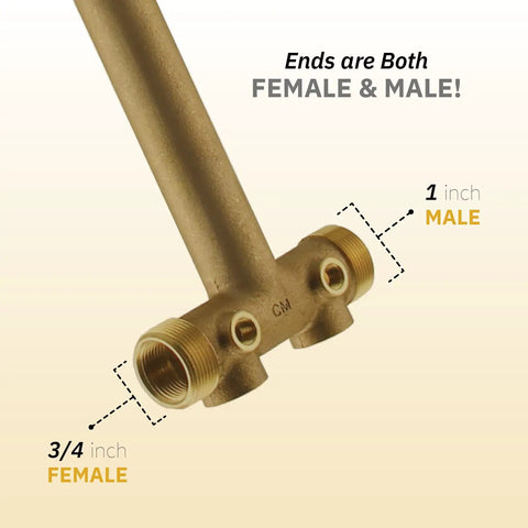 Pressure Tank Installation Kit With 1 Inch Brass Union Tank Tee To Fit Most Pressure Tanks Up To 16 Inches Diameter