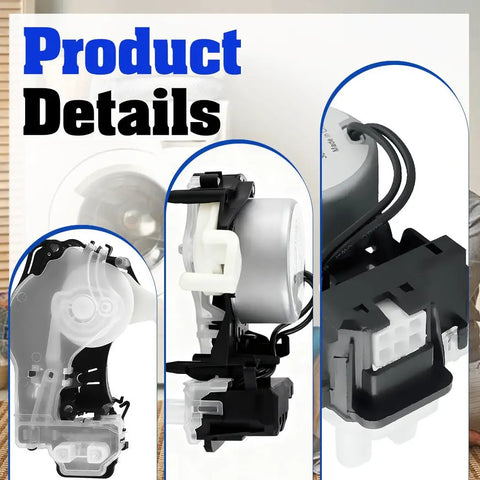 Washer Shift Actuator Replacement Kit DIY Friendly 120V 60Hz Fixes No Spin Or No Agitation shown with details and connectors