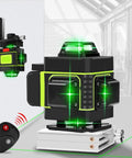 Top Notch Aluminum Alloy Leveling Machine For Industrial Lifting Stand With Easy Setup And Solid Build For Heavy Duty Material Handling And Height Adjustment Tasks, showing green laser level on a flat surface.