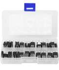 60 Piece Transistor Assortment Kit With 10 Values Storage Box L7805CV And LM317T Included Perfect For Electronics Pros And Hobbyists