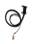 Summit Hydraulics hydraulic multiplier selector/diverter valve with switch; 13 GPM, orange two-pin connector.