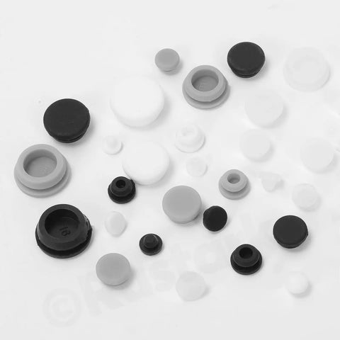 Top Rack 120 Pc Clear Rubber Hole Plugs Kit With 9 Sizes Silicone Snap Lock Seals Waterproof Sealing Buttons For Kitchen Furniture Diy Fixes Perfect Stuff, assorted sizes