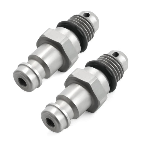 Bleeder Fitting Kit For Front Mount Marine Cylinders, 3/8 Inch Compression, 9/16-24 Thread, 2 Pack With O-Ring, Essential For Manual Hydraulic Steering, Compatible With Popular Marine Cylinders