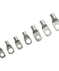 Heavy Duty 70pc Copper Lug Terminal Kit SC6 To SC25 With Heat Shrink Sleeves For Secure Crimping And Waterproof Electrical Connections That Slash Voltage Drop And Keep Your Wiring System Rock Solid Under High Heat And Vibration, SC6-SC25 lugs