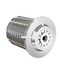 Shop Grade Electric Lathe Spindle Featuring Rotary Shaft At Four Thousand Rpm Powered By Twenty Two Kilowatts Motor close-up view of metal rotary shaft.