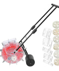 Manual Seeder And Fertilizer Spreader Tool For Lawn Care No Back Bending Ergonomic Hand Push Garden Roller With Seed And Fertilizer In One