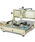 Four Axis CNC Router With 1500W VFD Spindle Engraving Machine, USB Port, showing control panel and tool sensor, heavy duty design