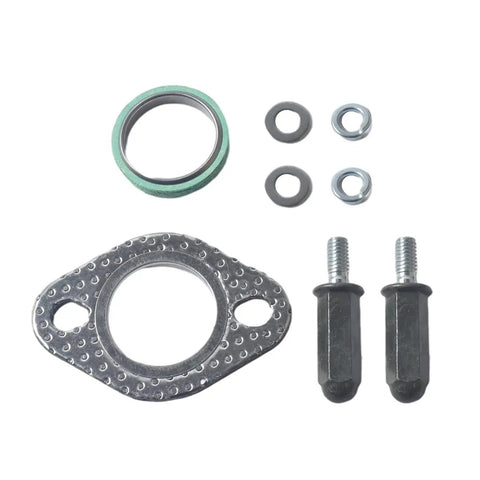 Exhaust Kit With Nuts Gasket And Studs For GMB139 Engine Fits 50cc To 150cc Scooters ATVs Go Karts Mopeds Compatible Kit, stainless steel