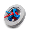 Planetary Gear Model Demonstration Kit For Physics Experiments And Classrooms, 3D Printed PLA Plastic Educational Tool shown from side angle