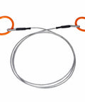 Heavy Duty Log Choker Cable 3/16 Inch X 10 Ft With Tow Rings For UTV ATV And Lawn Tractors, steel cable with orange rings