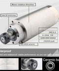 Beefy Torque Water Cooled Milling Spindle With ER32 Chuck XY20 Four Hole Aviation Plug 3.2KW 380V CNC Tool