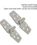 Rotating Concealed Door Hinge In Stainless Steel For Marine Doors And Electric Box Control Cabinets One Piece Installation