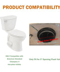 3 Inch Toilet Tank To Bowl Coupling Kit Fits Most Toilets With 3 Inch Flush Valve Openings, showing compatibility and 3 inch gasket.