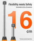 Extendable Gas Leak Detector With Telescoping Rod Portable Propane Methane Natural Gas Sniffer displaying maximum extension of 16 cm