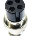Close-up view of 4-Pin CB Ham Radio Microphone Replacement Female Connector Plug End for Microphone Cables, Easy Install, Durable CB Mic Adapter