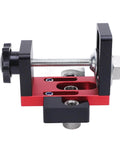 3 In 1 Aluminum Pocket Hole Jig Kit With Dowel Guide for 8mm 10mm and 15mm Drill Openings, front view of tool