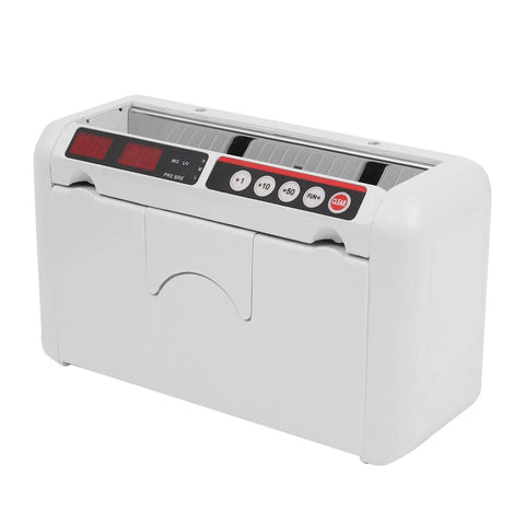 Portable Battery Powered Bill Counter With UV And MG Detection, 800 Bills Per Minute, Rechargeable Money Counter for travel