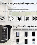 2 Pack Weatherproof Doorbell Cover For Access Control Systems With RFID Keypad And Fingerprint Reader Rainproof Dustproof UV Resistant ABS Plastic Shield Keeps Your Outdoor Security Gear Dry And Protected.
