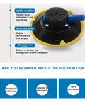 6 Inch Vacuum Sucker Mount Base For Glass And Stone Seam Setter with stable suction and long use time features displayed