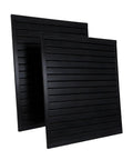Two Pack PVC Garage Wall Organizer Panels 4 By 8 Ft Heavy Duty Storage System Holds 300 Lbs Per 4x1 Ft Section with grooves