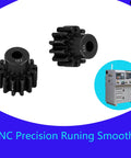 Beefed-Up 2 Pack 13-Tooth Hardened Steel Pinion Gear 32 Pitch 3mm Shaft Heavy-Duty Upgrade with CNC Machining