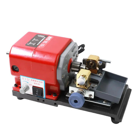 Trade In The Hand Crank Hustle For This 680W Professional Jewelry Drill Press and Pearl Hole Punching Machine with red motor.