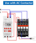 Programmable Digital Timer Switch 85 To 265V 30A With LCD Countdown Display, 24 Hours 7 Days Scheduling, wiring diagram