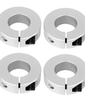4 Pack Shaft Collar Bore 19mm Aluminum Alloy Clamp On Shafts Collars With M5 Set Screws 40mm Outer Diameter 12mm Thick One Piece Clamp Style