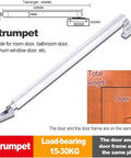 Heavy Duty Automatic Door Closer With Aluminum Alloy Body for B trumpet, suitable for doors up to 30kg