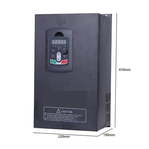 Beefed Up 22KW 380V Three Phase Vector Control VFD Inverter Drive for Motor Speed Control and Variator, front view with display