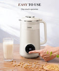 8 In One Nut Milk Maker And 32 Oz Self Cleaning Automatic Blender with one-touch operation for easy plant-based milk preparation.