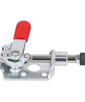 Heavy Duty Push Pull Toggle Clamp With Quick Release For Woodworking And DIY Projects 40Kg Holding Capacity Reliable Fast Positioning Jig Stainless Steel Clamp For Welding Repair And Manufacturing, red handle
