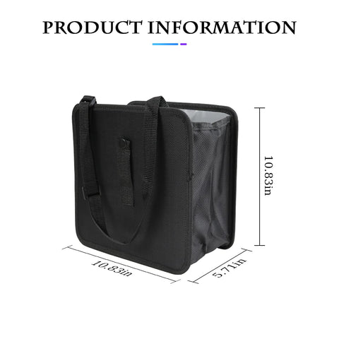 Foldable Car Trash Can Organizer, Hanging Waterproof Leakproof Storage Bag With Large Capacity, Durable Oxford Fabric, Easy Clean