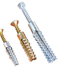 200 Piece Wall Anchor Screw Kit For Drywall, Metal Self Tapping Fasteners, Yellow Zinc Plated Carbon Steel, Rust Resistant Home Fixing, No Fuss No Prep Self Drilling Mounting, Heavy Duty Kit; assorted wall anchors