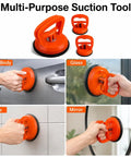 2026 Upgraded Car Dent Repair Kit, 3 Pack Dent Puller Set, Beefed Up Heavy Duty Paintless Dent Removal Tools For Your Car Body, Glass Lifting, Tile Pulling, Sheet Metal And Moving Objects; orange suction tools on car, glass, tile, mirror