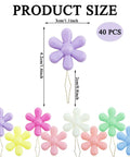40 Piece Dope Petal Shaped Needle Threader Set In Assorted Colors For Hand Sewing, Cross Stitch, And Clothes Repair