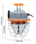 150W LED Work Light Portable Hanging Lamp Daylight 5000K 25000 LM Waterproof Jobsite Lighting With Stainless Steel Guard