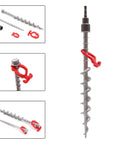 Beefy Aluminum Ground Anchors Set For Tents And Outdoor Gear featuring spiral blade grip and rustproof design