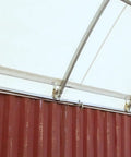 Interior view of 20x20 Ft Open Canopy Shelter With No Interior Pole Heavy Duty 18 Oz PVC Build Clear Covered Space