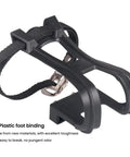 Toe Clip Pedal Cage With Straps For Indoor And Outdoor Cycling Universal Pedal Cage Kit With Adjustable Nylon Straps Anti Slip Nuts And Screws For Stable Foot Grip On Exercise And Stationary Bikes
