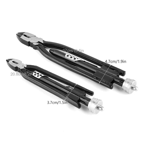 Pro Grade Lockwire Twisting Pliers Set 8.1 Inch 10.6 Inch High Carbon Steel Jaws For Aviation, Motorcycle, Machinery Maintenance