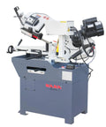 Beefy Heavy Duty Metal Band Saw With 10 Inch By 7.9 Inch Cutting Capacity, 1.5 HP Motor, 115/230V Dual Voltage, Worm Gear Drive, And Dual Coolant System For Steel, Aluminum, Pipe Fabrication, 45 Degree 60 Degree And 90 Degree Miter Cuts BS 108G