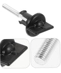 Spare Tire Bolt Replacement For Cars And Trucks, Sturdy Hold Down Bolt with Close-Up of Retainer Clamp and Threading Detail